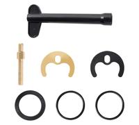 Lyeteung M8 Kit de Fixation Mitigeur Monobloc, Fixation Robinet Simple Trou, avec Clé, pour Cuisine Salle de Bain Buanderie, Or