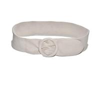 LYFANG 1 ceinture ronde en daim et flanelle pour femme avec boutons - Largeur du visage - Ceinture de créateur en velours tendance