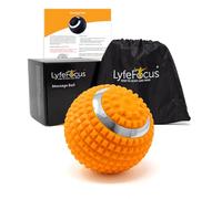 LyfeFocus Balle de massage avec 5 réglages de vibration pour douleurs et tensions musculaires (orange)