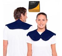 LyfeFocus Poche chauffante réutilisable en gel pour douleurs au cou et aux épaules - Poche de glace flexible, passe au micro-ondes et au congélateur - Coussin chauffant pour soulager les tensions et