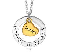 LYFHJD Je t'aime pour Toujours dans Mon Coeur Famille Papa Maman Fille sœur Tante Collier chaîne créative Femmes joelry Accessoires Pendentif