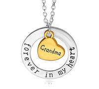 LYFHJD Je t'aime pour Toujours dans Mon Coeur Famille Papa Maman Fille sœur Tante Collier chaîne créative Femmes joelry Accessoires Pendentif