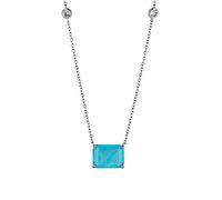 LYFHJD Nouveau * 16 mm Rubis émeraude paraiba Tourmaline gemmstone Pendant des Femmes