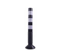 LYFHYSDSP Poteau Parking en Plastique, Cônes de sécurité Portables, Cone de signalisation, pour parkings, Sécurité routière(Black)