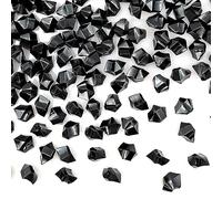 LYFJXX Lot de 150 faux glaçons écrasés réutilisables pour décoration d'intérieur, accessoires de photographie, décoration de mariage - Noir