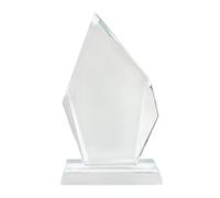 LYFJXX Sublimation Plaques en cristal vierges pour décoration de bureau Plaques personnalisées Cadre photo personnalisé Cadre photo DIY pour impression par transfert de chaleur (Irrégulier)