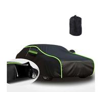 LYFLPLTW Bâche Voiture Extérieur Anti Grêle pour Citroen DS7 Crossback,Housse de Protection Imperméable à l'eau,Housse Voiture Etanche Respirante Solaire Anti-Pluie(Black Green)