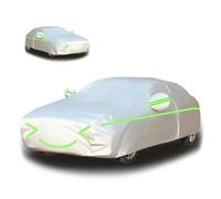 LYFLPLTW Bache Voiture Exterieur Anti Grele pour Dacia Sandero Stepway 2008-2024,Housse de Protection Imperméable à l'eau,Housse Voiture Etanche Respirante Solaire Anti-Pluie(Silver Green)