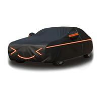 LYFLPLTW Bache Voiture Exterieur Anti Grele pour Dodge Ram 1500 Ram 2500 Ram 3500,Housse de Protection Imperméable à l'eau,Housse Voiture Etanche Respirante Solaire Anti-Pluie(Black-Orange)