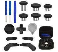lyfLux Kit d'accessoires de rechange 17 en 1 en métal compatible avec manette Xbox One Elite Series 2, comprend 6 joysticks interchangeables, 4 pagaies, 2 D-Pads, 3 tournevis, 1 outil et 1 sac