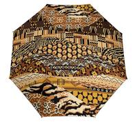 Lyfthologen E7e30e511f1088d2ae7f60a3068632af Parapluie de voyage à ouverture et fermeture automatiques pour coupe-vent et imperméable, Patchwork de style africain., One size