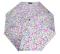 Lyfthologen E7e30e511f1088d2ae7f60a3068632af Parapluie de voyage à ouverture et fermeture automatiques pour coupe-vent et imperméable, Fleurs roses et violettes., One size