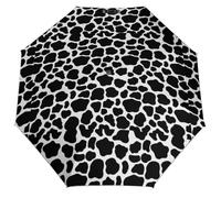 Lyfthologen E7e30e511f1088d2ae7f60a3068632af Parapluie de voyage à ouverture et fermeture automatiques pour coupe-vent et imperméable, Motif vache au lait, One size