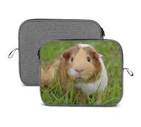 Lyfthologen Housse pour ordinateur portable 13" Motif cochon d'Inde Flocon de neige
