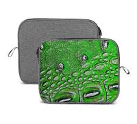Lyfthologen Housse pour ordinateur portable 14" Motif flocon de neige effet peau d'alligator