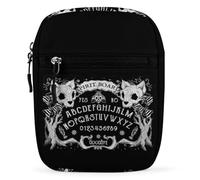 Lyfthologen Sac à bandoulière, joli sac à bandoulière en forme d'abeille, multi-usage pour le travail, les voyages d'affaires, Planche Gothique Tête de Mort Chat Noir, Taille unique