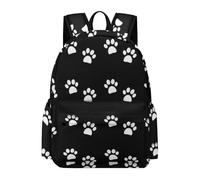 Lyfthologen Sac à dos aquarelle girafes sac à dos décontracté pour l'extérieur, le sport, les voyages, Empreintes de pattes de chien., 42 x 30 x 15 cm