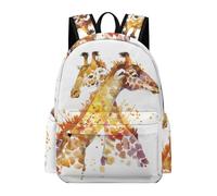 Lyfthologen Sac à dos aquarelle girafes sac à dos décontracté pour l'extérieur, le sport, les voyages, Girafes aquarelle., 42 x 30 x 15 cm