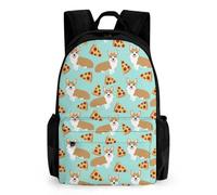 Lyfthologen Sac à dos avec poches pour randonnée, camping, voyage, Corgi., 42x30.5cm