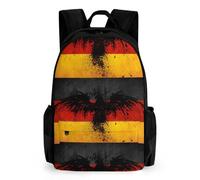 Lyfthologen Sac à dos avec poches pour randonnée, camping, voyage, Drapeau de l'Allemagne, 42x30.5cm