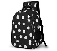 Lyfthologen Sac à dos camouflage militaire avec poches pour randonnée, camping, voyage, pois rose/noir, One Size