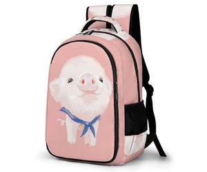 Lyfthologen Sac à dos Cavalier King Charles Spaniel avec poches pour randonnée, camping, voyage, Cochon - Rose, One Size