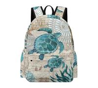 Lyfthologen Sac à dos décontracté en forme de tortue pour l'extérieur, le sport, les voyages, Cool Turtle, 42 x 30 x 15 cm