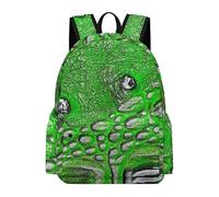 Lyfthologen Sac à dos décontracté en forme de tortue pour l'extérieur, le sport, les voyages, Texture peau d'alligator, 42 x 30 x 15 cm