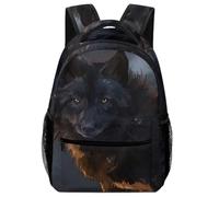 Lyfthologen Sac à dos décontracté en tissu Oxford durable avec écharpe mignonne pour garçons, filles, voyage, sport, Fantasy Wolf, One Size