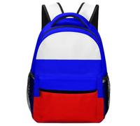 Lyfthologen Sac à dos décontracté en tissu Oxford durable, notes de musique colorées, sac à dos pour garçons, filles, voyage, sport, Drapeau russe., One Size