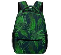 Lyfthologen Sac à dos décontracté en tissu Oxford durable, sac à dos de golf pour garçons, filles, voyage, sport, Plante tropicale verte, One Size