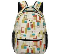 Lyfthologen Sac à dos décontracté en tissu Oxford durable - Singe mignon avec lunettes - Sac à dos pour garçons et filles - Pour voyage, sport, Moderne du milieu du siècle., One Size