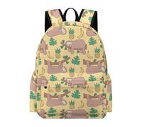 Lyfthologen Sac à dos décontracté pour l'extérieur, le sport, les voyages, Banane paresseux ananas, 42 x 30 x 15 cm