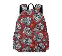 Lyfthologen Sac à dos motif constellations phosphorescentes, sac à dos décontracté pour l'extérieur, le sport, les voyages, Crânes mexicains., 42 x 30 x 15 cm