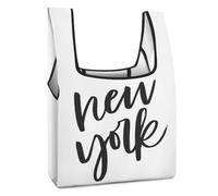 Lyfthologen Sac à provisions pliable, sac d'épicerie réutilisable coloré pour lévrier coloré, sac fourre-tout lavable pour un usage quotidien, sacs de voyage, new york, Taille unique