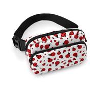 Lyfthologen Sac banane, mignon écureuil, sac banane réglable pour course à pied, marche, randonnée, Motif coccinelles infini moucheté., 20x13cm