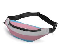 Lyfthologen Sac banane réglable pour l'éducation des mathématiques linéaires pour la course à pied, la marche, la randonnée, Drapeau transgenre, 36*15cm