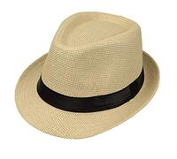 Lyguy Chapeau de Bébé Jazz Panama Trilby Fedora Pour Enfants - Extérieur Respirant de Soleil Pour Filles Garçons