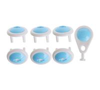 Lyguy Serrure de sécurité électrique, clé à Tirer, 6 pièces de Prise électrique 2 Prises pour bébé Enfant