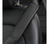 LYHCM 2 Pièces Voiture Protege Ceinture Voiture pour Land Rover Range Rover Velar, Doux Confort Rembourrage de Ceinture de Sécurité Accessoires,A-Black