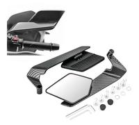 LYHCM Rétroviseurs Latéraux de Moto pour Aprilia RS 457 2024, Tourner Réglable Winglet Kit Miroirs Retroviseur Moto Embout de Guidon Accessoires,C