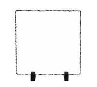 LYHLYA Cadre commémoratif personnalisé par sublimation avec supports de présentation - Cadre photo personnalisé par sublimation pour impression par transfert thermique - 19 x 19 cm - Carré
