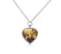 LYHVSFJW Collier urne de renard mignon pour cendres - Collier funéraire pour chiens et chats - Pendentif urne funéraire pour animal domestique - Médaillon souvenir - Pendentifs commémoratifs pour