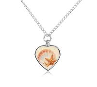 LYHVSFJW Collier urne funéraire en coquillage et étoile de mer pour cendres - Collier funéraire pour chiens et chats