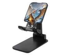 LYHVSFJW Fire and Ice Dragons Support de téléphone portable pliable réglable pour bureau portable avec base antidérapante Compatible avec tous les smartphones