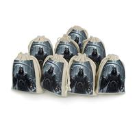 LYHVSFJW Lot de 8 sacs cadeaux avec cordon de serrage - Sacs de fête en toile de jute pour mariages, vacances et événements