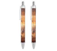 LYHVSFJW Native American Tribes Lot de 2 stylos à bille rétractables à encre noire super doux 0,5 mm Pointe moyenne