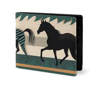 LYHVSFJW Portefeuille en cuir pour homme - Motif drapeau américain - Aigle de feu - Petit porte-monnaie élégant pour femme - Portefeuille fin et fin à deux volets avec compartiment et porte-cartes,