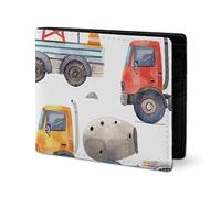 LYHVSFJW Portefeuille en cuir pour homme - Porte-monnaie élégant pour femme - Fin et fin - Motif créatif - Portefeuille à deux volets - Porte-cartes, Motif créatif de camion, Taille unique