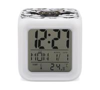 LYHVSFJW Réveil numérique avec 7 couleurs chauve-souris colorées, petit réveil LED, minuteur de sommeil, réveil intelligent pour dormeurs profonds, simple à utiliser, facile à utiliser